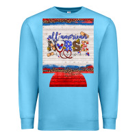 Ocean Blue all american nurse 12 oz regular can cooler Premium Sweatshirt - Artiststas