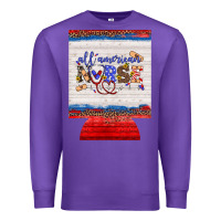 Purple all american nurse 12 oz regular can cooler Premium Sweatshirt - Artiststas
