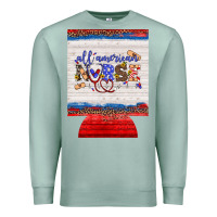 Seafoam all american nurse 12 oz regular can cooler Premium Sweatshirt - Artiststas