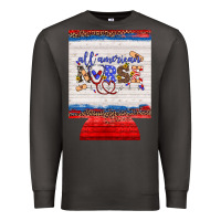 Smoke all american nurse 12 oz regular can cooler Premium Sweatshirt - Artiststas