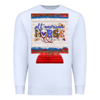 White all american nurse 12 oz regular can cooler Premium Sweatshirt - Artiststas