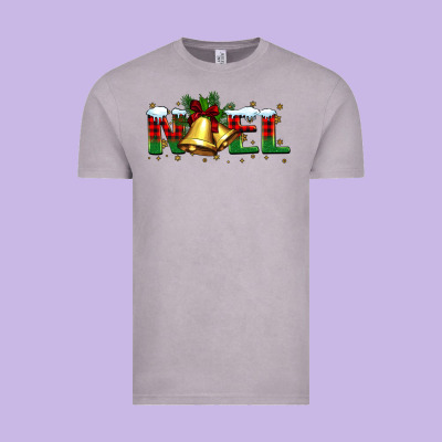 Noel Christmas Bells Vintage Tee Designed By Barkaloodesign