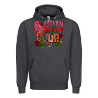 Smoke broken heart club Zipper Hoodie - FaDigitalArtStudio