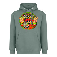 Race Coach With Leopard And Peace Hand Heavyweight Hoodie | Teevron