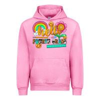 Fuchsia Pink hello fourth grade Urban Hoodie - NancyCooperArtShop