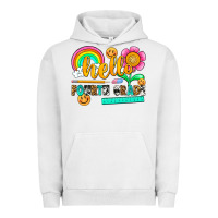 Pigment Lunar Rock hello fourth grade Urban Hoodie - NancyCooperArtShop