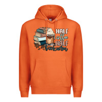 Carrot half coffee half bookworm Premium Hoodie - MaliasSmallBusiness