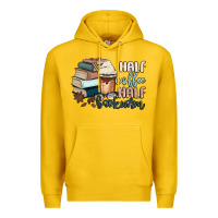 Lemon half coffee half bookworm Premium Hoodie - MaliasSmallBusiness