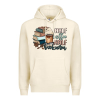 Tofu half coffee half bookworm Premium Hoodie - MaliasSmallBusiness
