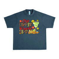 Midnight Navy Chip dippin' margarita sippin' Urban Heavy Tee - RanaPortraitStore
