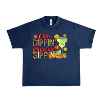 Navy Chip dippin' margarita sippin' Urban Heavy Tee - RanaPortraitStore
