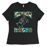 Black western rodeo bullfighter Ladies Tee - BarkalooDesign
