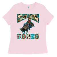 Bubblegum Pink western rodeo bullfighter Ladies Tee - BarkalooDesign