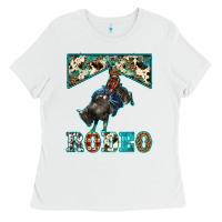 White western rodeo bullfighter Ladies Tee - BarkalooDesign
