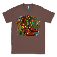Chestnut christmas cowboy boots Classic Tee - RanaPortraitStore