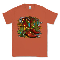 Copper christmas cowboy boots Classic Tee - RanaPortraitStore