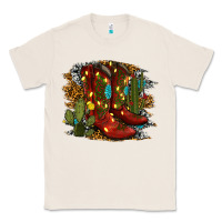 Christmas Cowboy Boots Classic Tee | Teevron