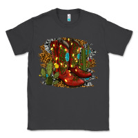 Smoke christmas cowboy boots Classic Tee - RanaPortraitStore