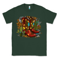 Sports Green christmas cowboy boots Classic Tee - RanaPortraitStore