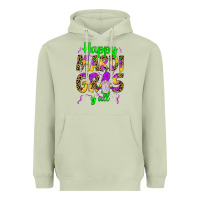 Matcha happy mardi gras y'all gnome Heavyweight Hoodie - JahusDesignShop