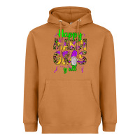 Meerkat happy mardi gras y'all gnome Heavyweight Hoodie - JahusDesignShop