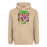 Mushroom happy mardi gras y'all gnome Heavyweight Hoodie - JahusDesignShop