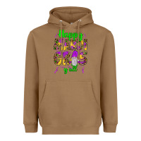 Toasted Coconut happy mardi gras y'all gnome Heavyweight Hoodie - JahusDesignShop