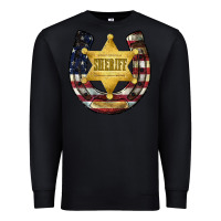Black sheriff american flag Premium Sweatshirt - JahusDesignShop