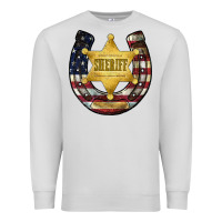 Dove Grey sheriff american flag Premium Sweatshirt - JahusDesignShop