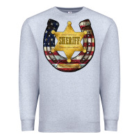 Heather Grey sheriff american flag Premium Sweatshirt - JahusDesignShop