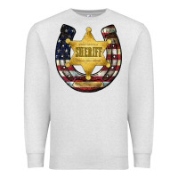 Oatmeal Heather sheriff american flag Premium Sweatshirt - JahusDesignShop