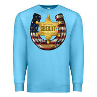 Ocean Blue sheriff american flag Premium Sweatshirt - JahusDesignShop
