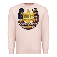 Pale Pink sheriff american flag Premium Sweatshirt - JahusDesignShop
