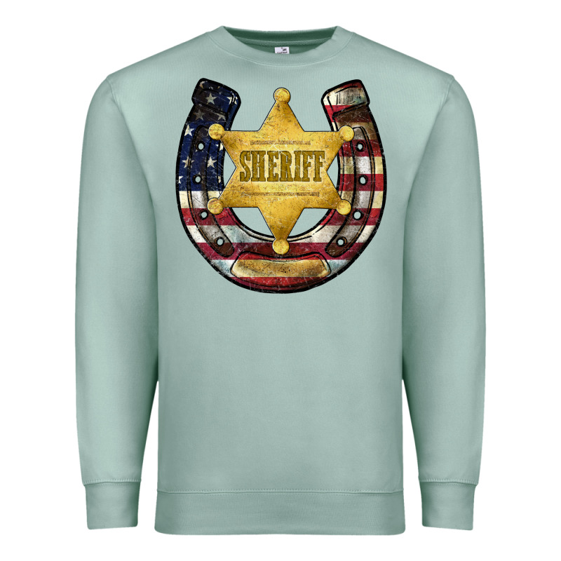 Sheriff American Flag Premium Sweatshirt by JahusDesignShop | Teevron