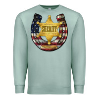 Seafoam sheriff american flag Premium Sweatshirt - JahusDesignShop