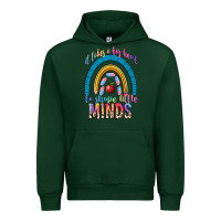 Forest Green it takes a big heart to shape little Urban Hoodie - NancyCooperArtShop