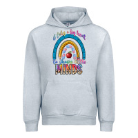 Heather Grey it takes a big heart to shape little Urban Hoodie - NancyCooperArtShop