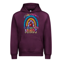 Mauve Wine it takes a big heart to shape little Urban Hoodie - NancyCooperArtShop