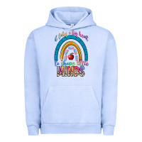 Pigment Grape Ice it takes a big heart to shape little Urban Hoodie - NancyCooperArtShop