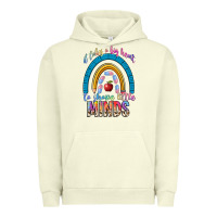 Pigment Pistachio it takes a big heart to shape little Urban Hoodie - NancyCooperArtShop
