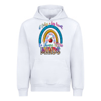 White it takes a big heart to shape little Urban Hoodie - NancyCooperArtShop
