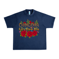 Navy Chingona every damn day Urban Heavy Tee - RanaPortraitStore