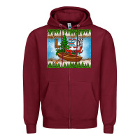 Burgundy lake squad tumbler Zipper Hoodie - HRA Design Shop