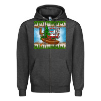 Charcoal Heather lake squad tumbler Zipper Hoodie - HRA Design Shop