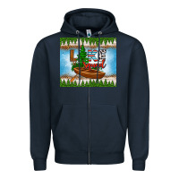 Navy lake squad tumbler Zipper Hoodie - HRA Design Shop