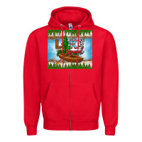Red lake squad tumbler Zipper Hoodie - HRA Design Shop