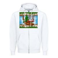 White lake squad tumbler Zipper Hoodie - HRA Design Shop