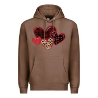 Chestnut leopard hearts Premium Hoodie - MaliasSmallBusiness