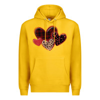 Lemon leopard hearts Premium Hoodie - MaliasSmallBusiness