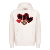 Leopard Hearts Premium Hoodie | Teevron